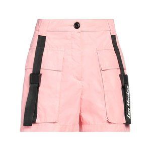 LOVE MOSCHINO Pink Shorts & Bermuda with logo and pockets